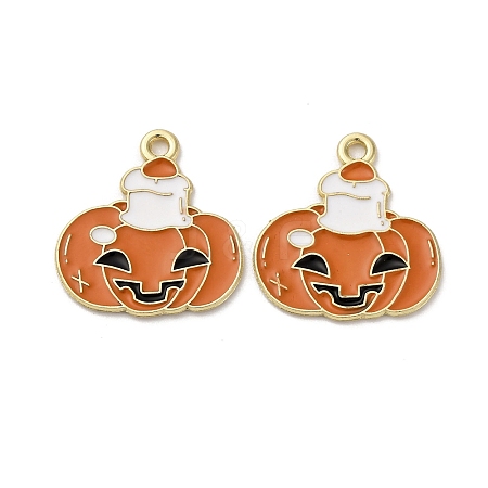 Halloween Alloy Enamel Pendants STAS-I354-01G-B01-1
