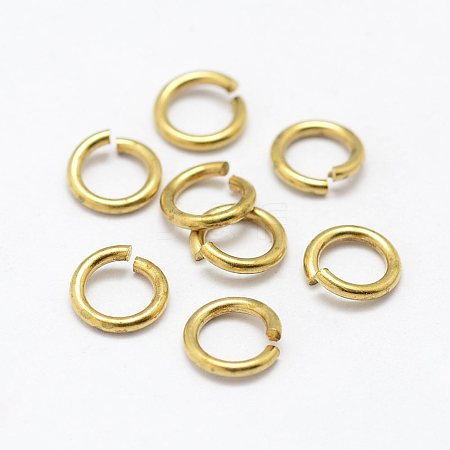 Brass Open Jump Rings LS-KK-P096-08-D-1