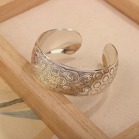 Tibetan Style Alloy Cuff Bangles FS-WGDEA5F-09-1