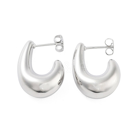 Brass Stud Earrings EJEW-Q811-14P-1