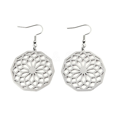 Tarnish Resistant 201 Stainless Steel Dangle Earrings LS-STAS-S105-JN606-1-1