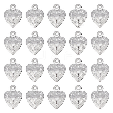 SUNNYCLUE 100Pcs 316 Surgical Stainless Steel Charms STAS-SC0004-48-1