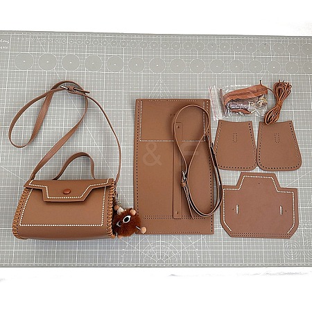 DIY Rectangle Crossbody Bags Kits PW-WG05525-03-1