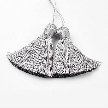 Nylon Tassels Big Pendant Decorations HJEW-L012-12-1