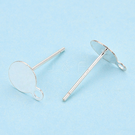 925 Sterling Silver Stud Earring Settings STER-T005-02A-1