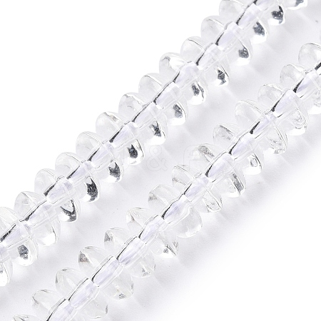 Transparent Glass Beads Strands GLAA-N001-62A-1