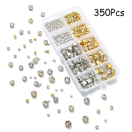 340Pcs 10 Styles Sew on Rhinestone KK-YW0002-36-1