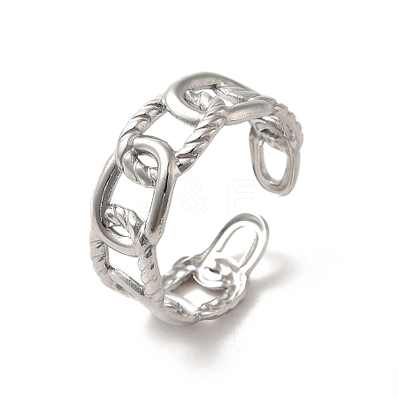 Non-Tarnish 201 Stainless Steel Finger Rings RJEW-H223-01P-04-1