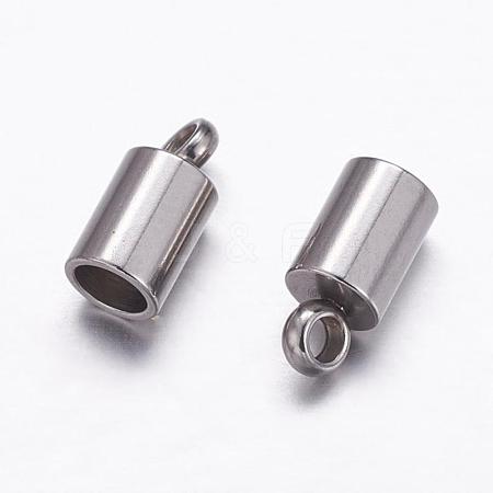 Tarnish Resistant 304 Stainless Steel Cord Ends STAS-P161-05-3mm-1