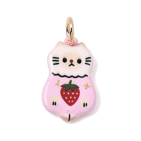 Printed Brass Pendants KK-CBAB1CA-19D-G-1