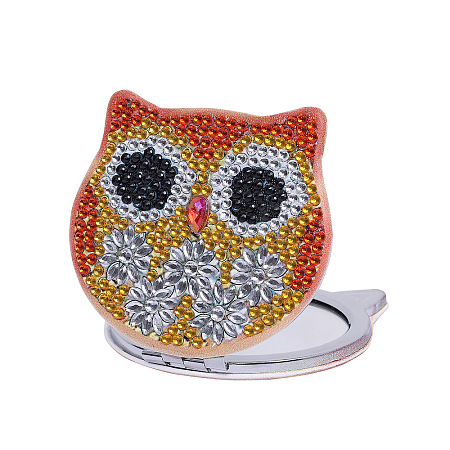 Owl DIY Diamond Mirror Painting Kit PW-WG55797-01-1