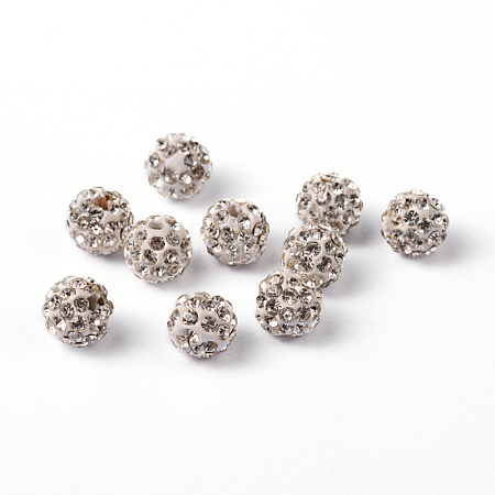 Pave Disco Ball Beads X-RB-A140-8mm-7-1