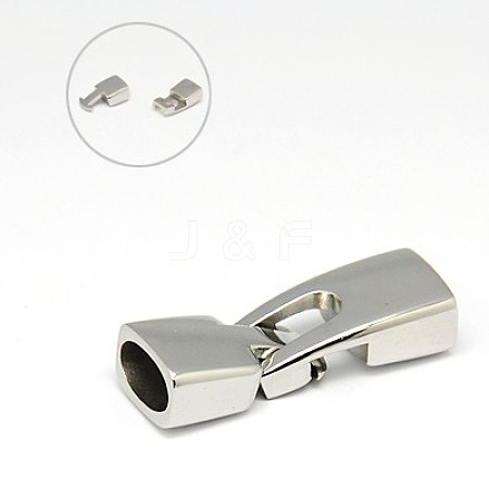 304 Stainless Steel Snap Lock Clasps STAS-I011-18-1