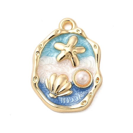 Alloy Enamel Pendants PALLOY-K020-21LG-02-1