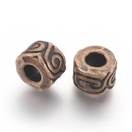 Tibetan Style Alloy European Beads X-RLF8237Y-NF-1