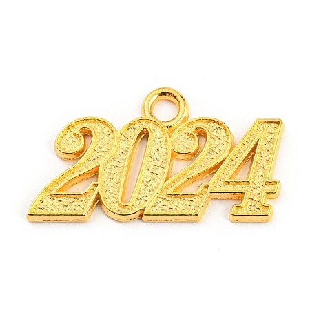 Alloy Numbers Pendants PALLOY-D028-01G-1