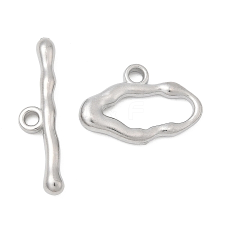 304 Stainless Steel Toggle Clasps STAS-Z179-02P-1