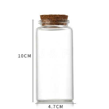 Glass Bottle CON-WH0085-73F-1