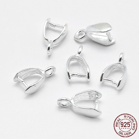 925 Sterling Silver Pendant Bails STER-E050-01S-1