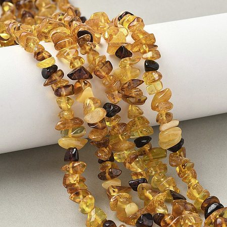 Natural Amber Beads Strands G-L095-D01-04-1