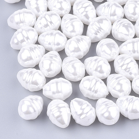 Eco-Friendly ABS Plastic Imitation Pearl Beads OACR-T012-09A-1