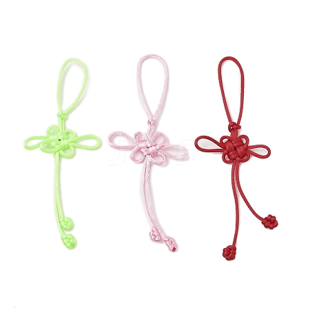 Nylon Thread Chinese Knot Pendant Decorations HJEW-JM02498-1