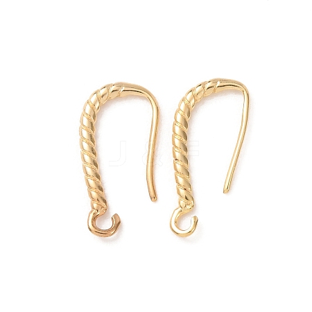 Brass Earring Hooks KK-G604-02G-1