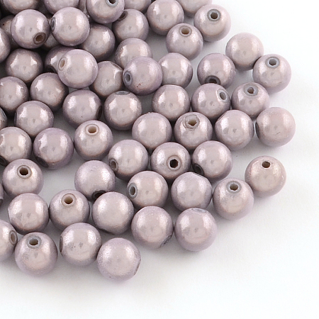 Spray Painted Miracle Acrylic Round Beads MACR-Q154-12mm-N07-1