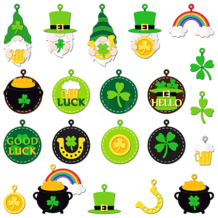 Saint Patrick's Day Carbon Steel Cutting Dies Stencils DIY-WH0309-1558-1