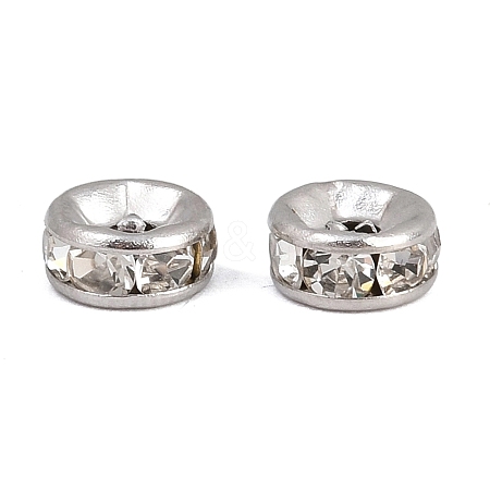 304 Stainless Steel Rhinestone Spacer Beads X-STAS-P444-01A-P-1