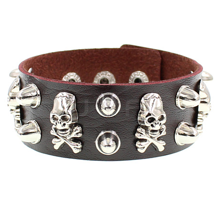 Punk Style Imitation Leather Bangles WG28DDA-16-1