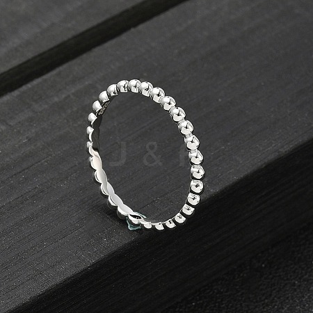 925 Streling Silver Plain Band Rings RJEW-P164-01C-P-1