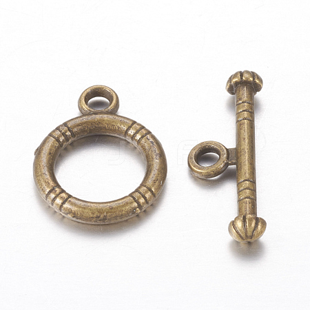 Tibetan Style Alloy Toggle Clasps X-MLF0161Y-1