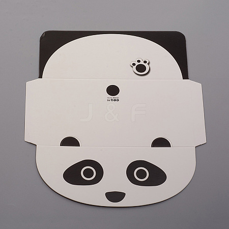 Animal Cartoon Paper Greeting Cards DIY-WH0161-09H-1