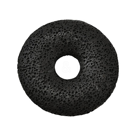Natural Lava Rock Disc Big Pendants G-M203-04-01-1