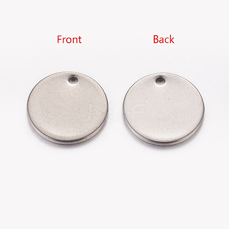 Tarnish Resistant 304 Stainless Steel Stamping Blank Tag Charms LS-STAS-G024-1-1