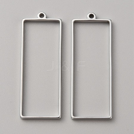 304 Stainless Steel Open Back Bezel Pendants LS-FIND-WH0152-123E-1