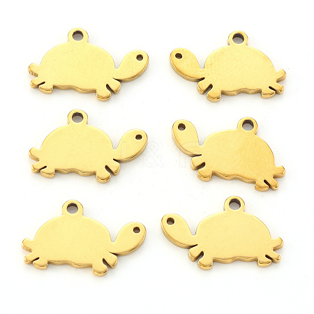 PVD Vacuum Plating 304 Stainless Steel Charms LS-STAS-N092-30G-1