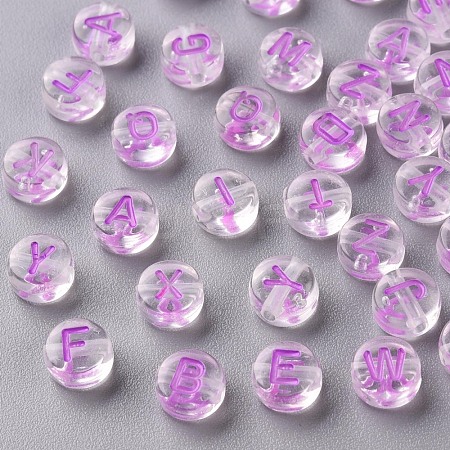 Transparent Clear Acrylic Beads MACR-N008-44E-1