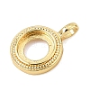 Brass Pendant Cabochon Settings KK-CBA968C-03G-05-2
