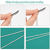 CHGCRAFT 10Pcs Rhinestone Snap Hair Clips Tassel Hair Extension Chain OHAR-CA0001-06-4