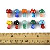 24Pcs 10 Colors Handmade Lampwork Beads Strands LAMP-FS0001-71-5
