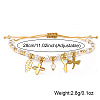 304 Stainless Steel Charm Bracelets BA2405-2-2