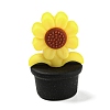 Sunflower Food Grade Eco-Friendly Silicone Beads SIL-B046-10-1