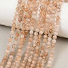 Natural Gold Sunstone Beads Strands G-B175-D11-4mm-1