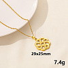 304 Stainless Steel Knot Pendant Necklaces VH1834-8-1