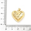 Brass Micro Pave Cubic Zirconia Pendants KK-D317-091G-3