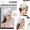 Women's Feather Aligator Hair Clips OHAR-WH0034-13B-6