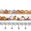 Natural Fire Crackle Agate Beads Strands G-C082-A01-33-5