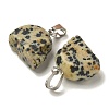 Natural Dalmatian Jasper Pendants G-Z067-02P-06-3